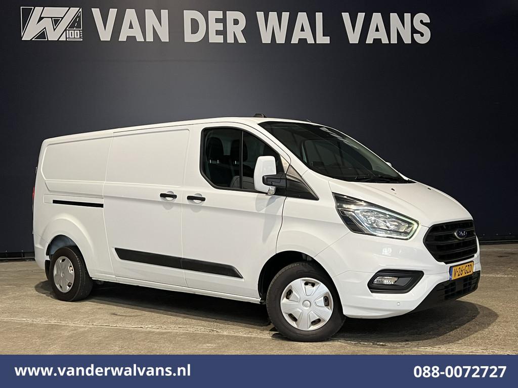 Ford Transit Custom 2.0 TDCI L2H1 Euro6 Airco | Camera | App, Voorwielaandrijving, 2800 kg, Wit, Bedrijf