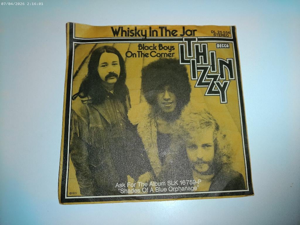 Thin Lizzy - Whisky in the Jar / Black boys on the corner, Gebruikt, 7 inch, Single, Ophalen of Verzenden