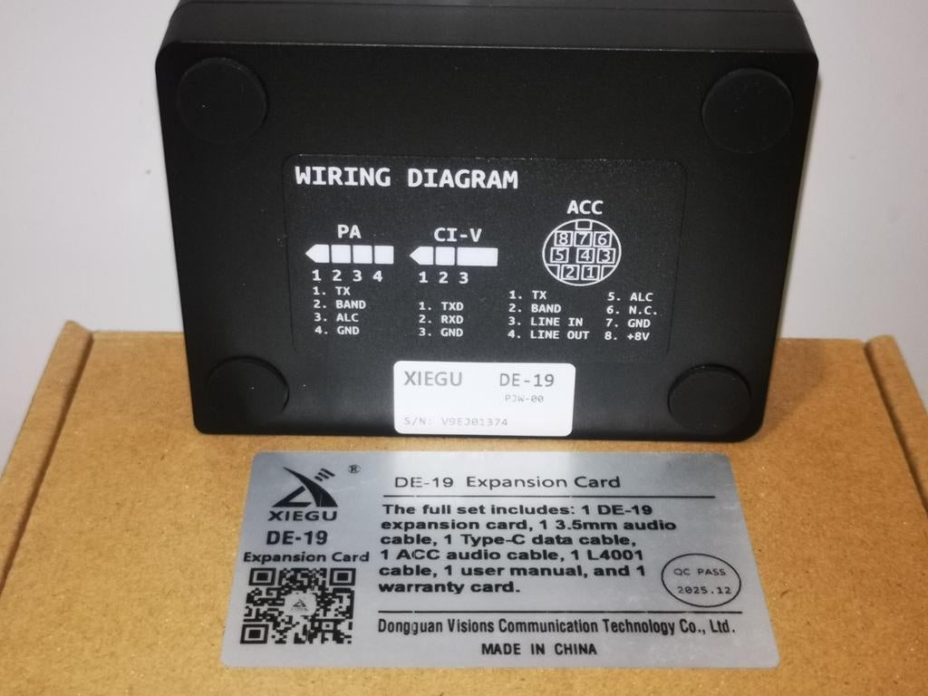 Xiegu DE-19 USB-Radio Interface Expansiekaart, Ophalen of Verzenden, Nieuw, Minder dan 2 meter, Overige kabels