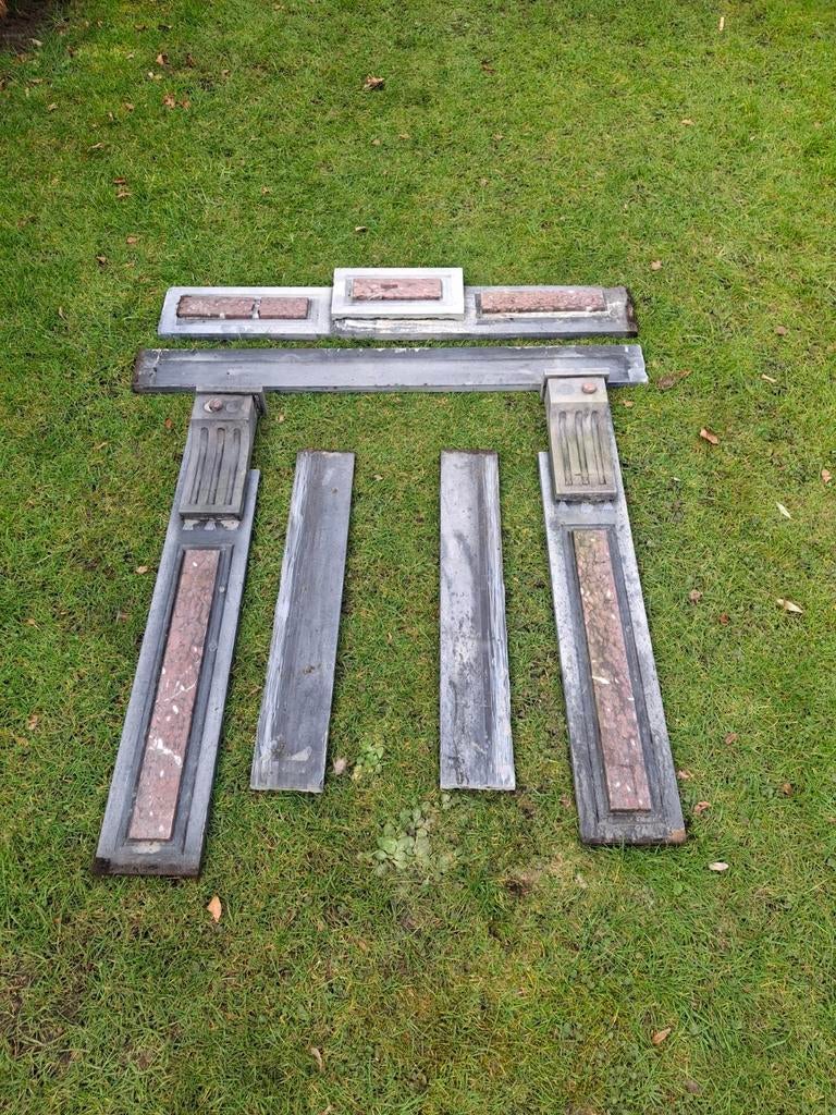 Marmeren schouw., Ophalen