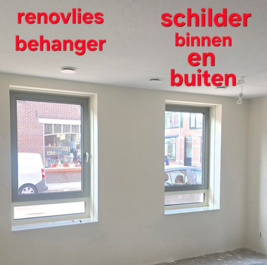 Renovlies behanger schilder binnen en buiten huis!, Behangen