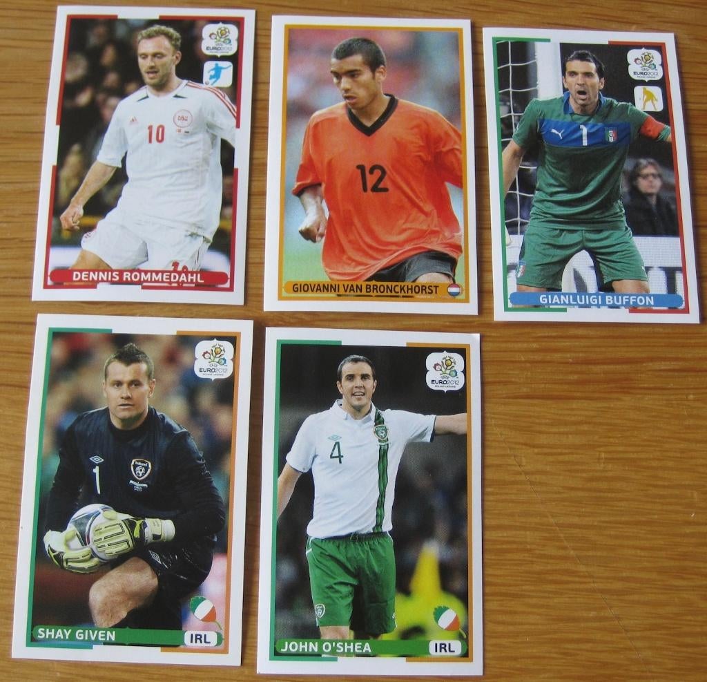 vijf McDonalds Panini family voetbalplaatjes - Euro 2012, Ophalen of Verzenden, Zo goed als nieuw, Plaatje
