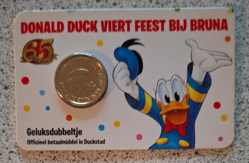 Dagobert Duck geluksdubbeltje 2017 in coincard, Verzenden, Donald Duck, Nieuw, Overige typen