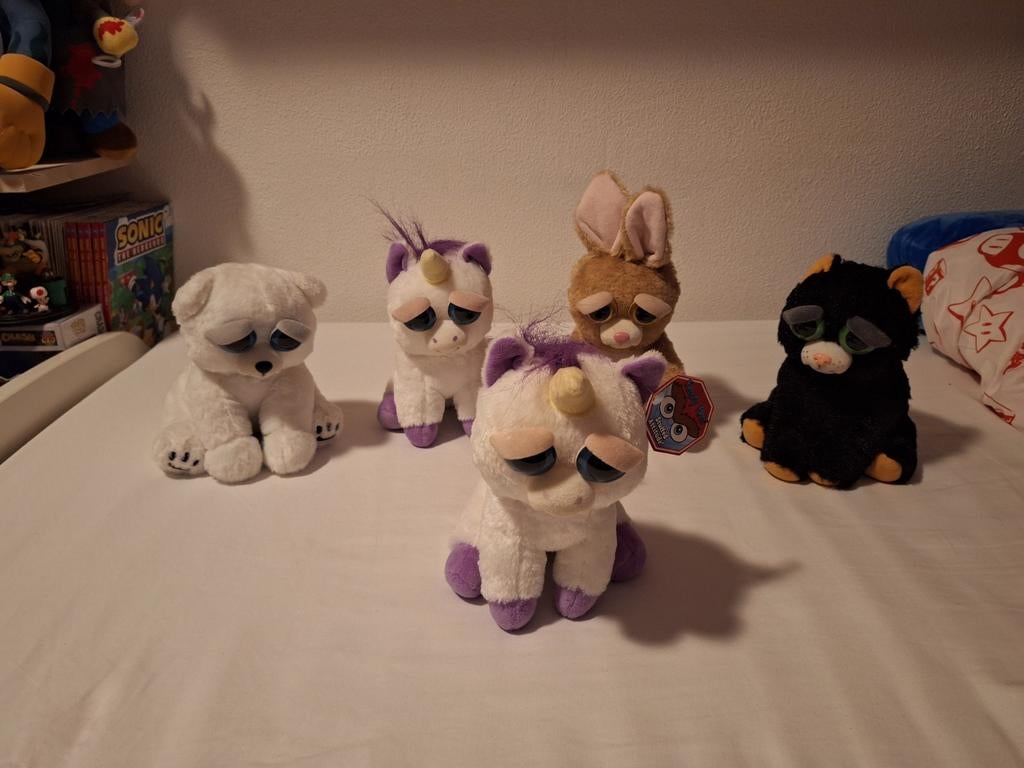 Feisty pets: kat, konijn, eenhoorn, ijsbeer, eenhoorn+kaart, Overige merken, Overige karakters, Konijn, Ophalen of Verzenden