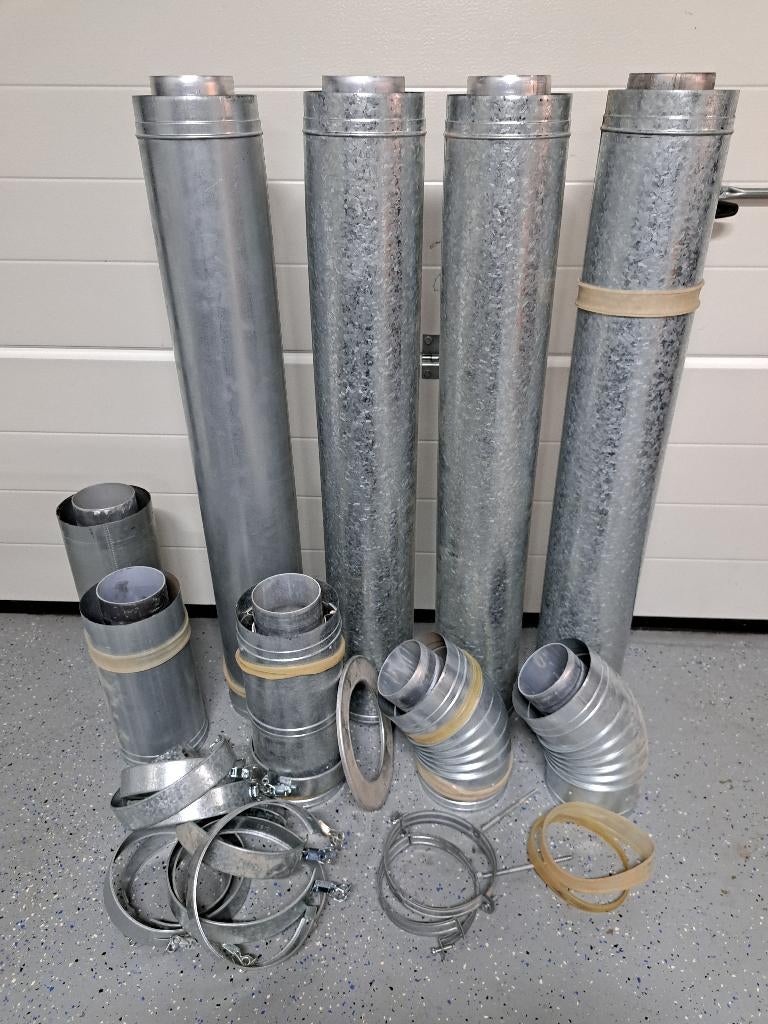 rookkanaal concentrisch maat 100/150, Huis en Inrichting, Kachels, Ophalen, Gebruikt, Gas, Inbouw