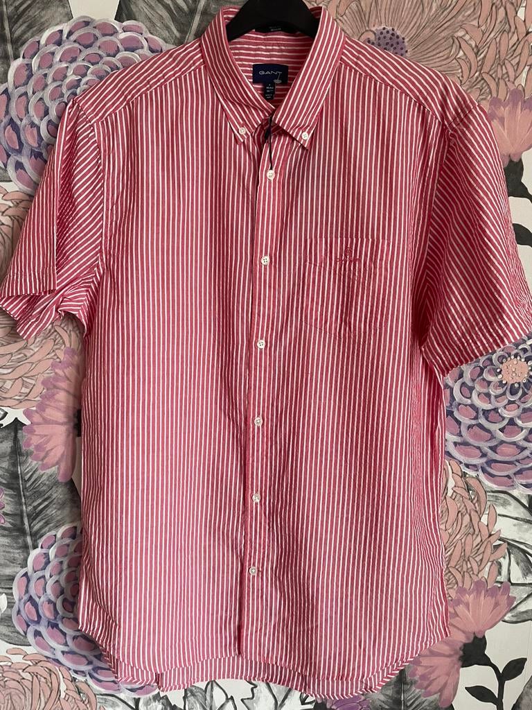 GANT heel mooi net overhemd maat L, Ophalen of Verzenden, Zo goed als nieuw, X, Rood