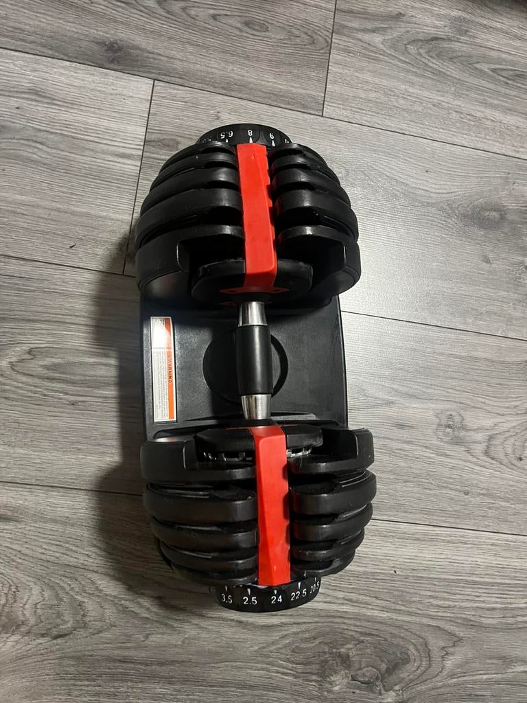 Verstelbare dumbbell 20 kg thuisfitness halter, Sport en Fitness, Fitnessmaterialen, Ophalen of Verzenden, Zo goed als nieuw, Dumbbell