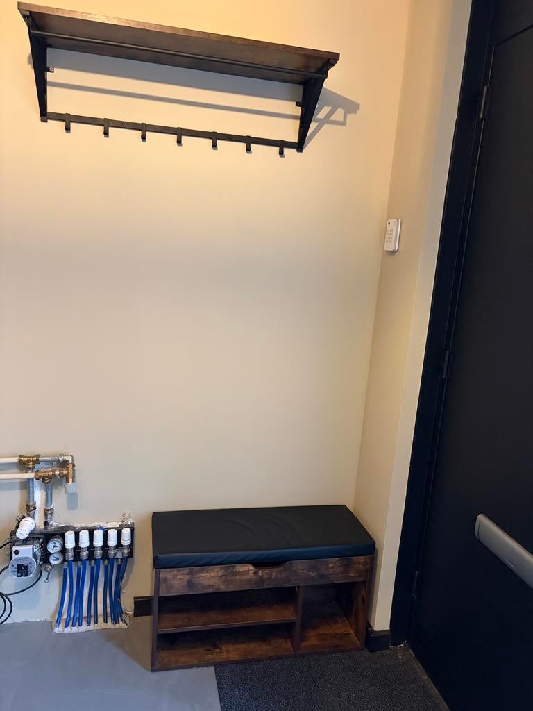 ACAZA Kapstok & Bobbel Home Schoenbank - Bruin Zwart, Zo goed als nieuw, Minder dan 100 cm, Hout, Ophalen