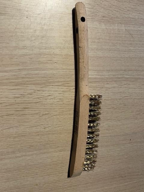 Nr.330: Messing borstel voor schoonmaken grill, Ophalen of Verzenden, Nieuw