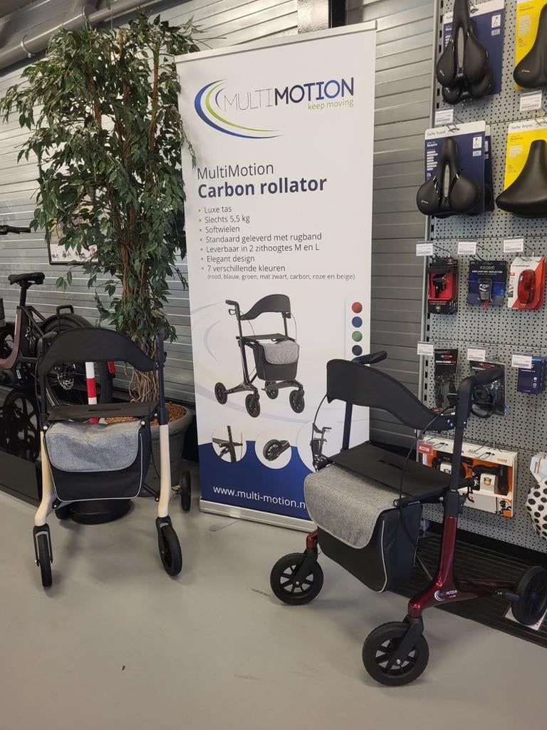 Rollators van MultiMotion lichtgewicht  carbon rollator., Diversen, Ophalen of Verzenden