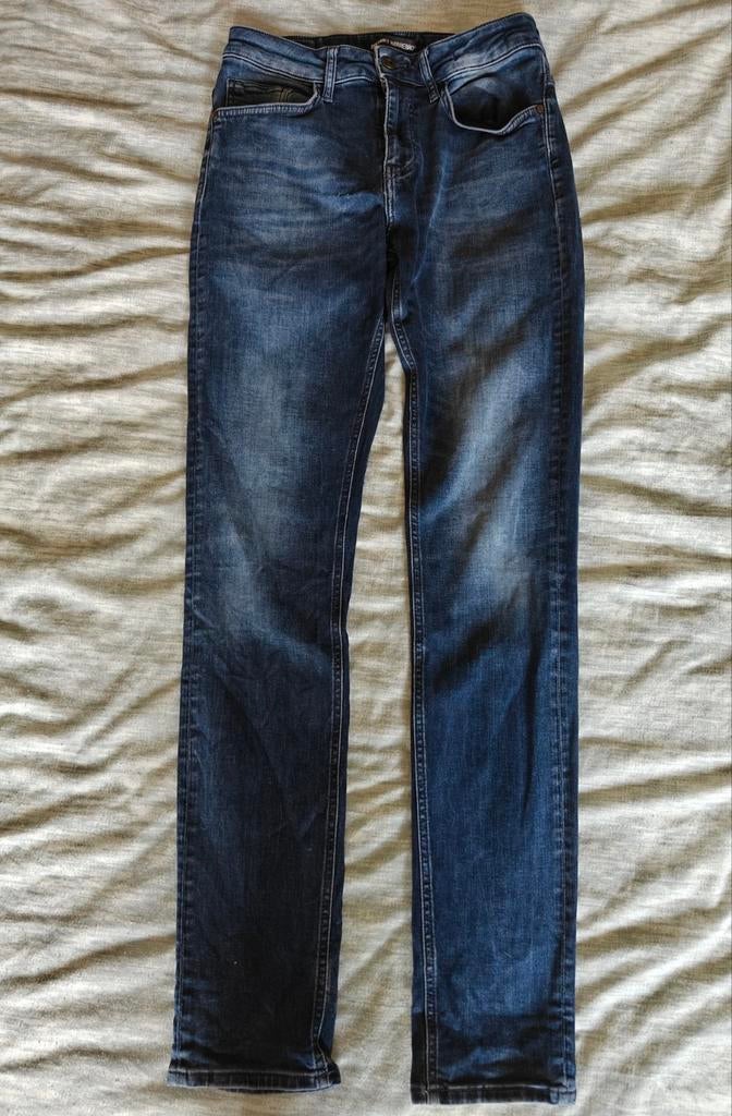 Distrikt Norrebro Jeans Oskar slim fit maat 28/34, Blauw, Distrikt Norrebro, W32 (confectie 46) of kleiner, Ophalen of Verzenden
