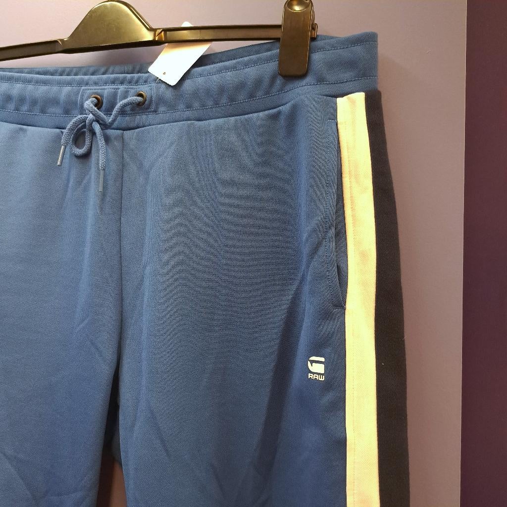 G-Star gstar side stripe sweat pant broek blauw mt XL 41765, Kleding | Heren, Broeken en Pantalons, Blauw, ., Maat 56/58 (XL)