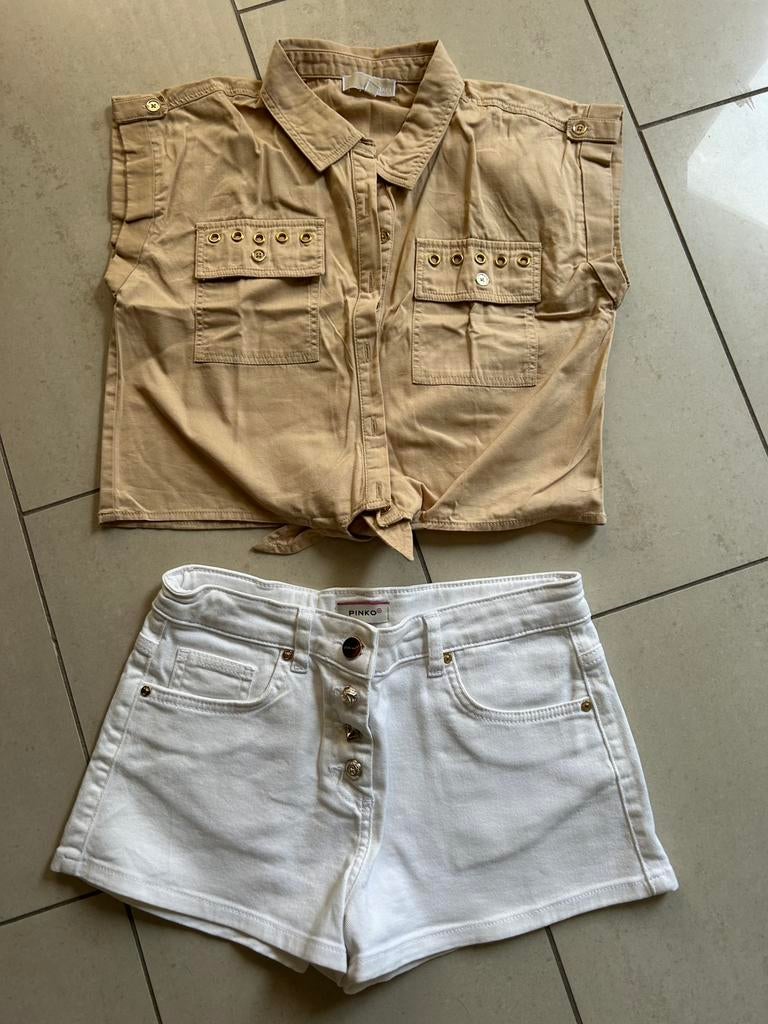 Meisjes zomer setje pinko/michael kors, Kinderen en Baby's, Kinderkleding | Maat 140, Ophalen of Verzenden, Zo goed als nieuw