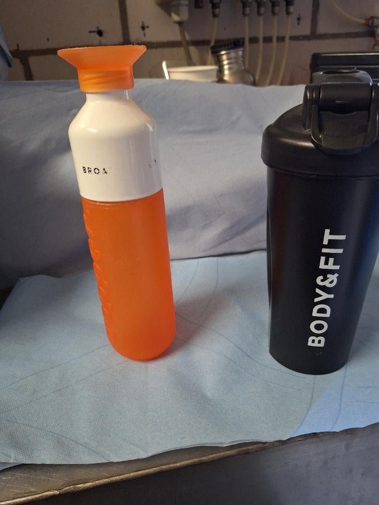 Dopper waterfles en bidon, Ophalen, Gebruikt