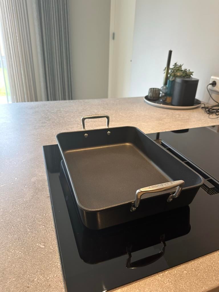 Le Creuset braadslede, Gebruikt, Ophalen of Verzenden, Koekenpan of Braadpan, Gietijzer