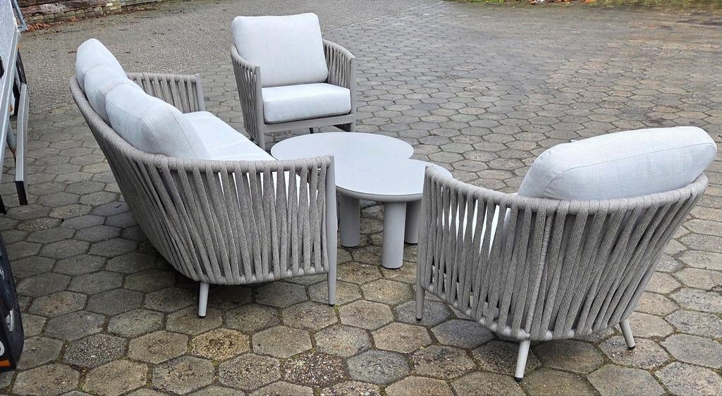 GARDEN IMPRESSIONS TAUPE LOUNGESET met Valley sand kussens, Ophalen, Nieuw