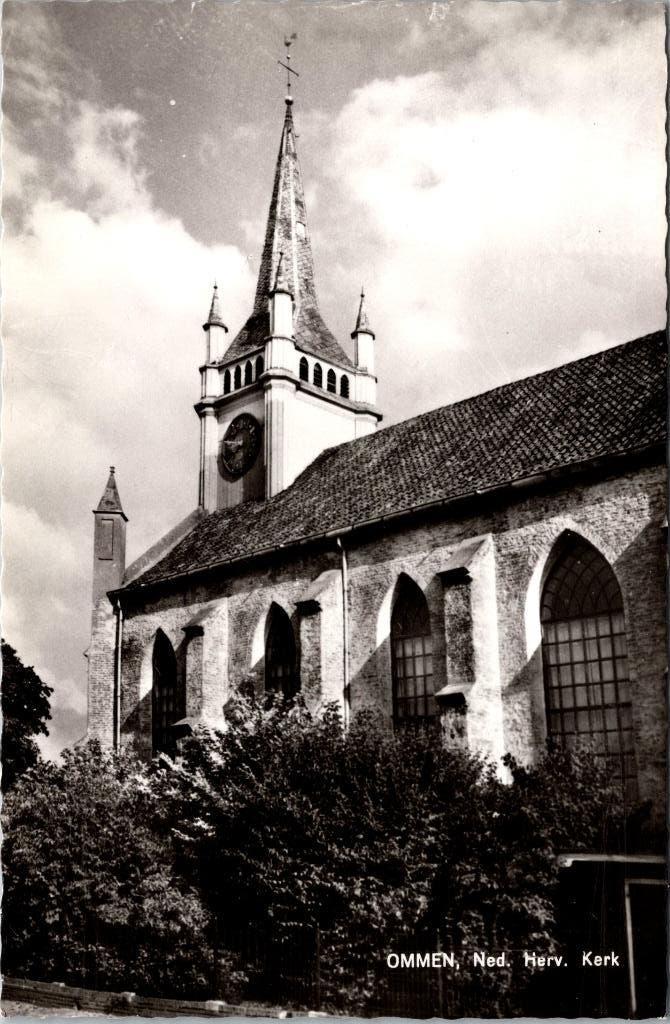 Ned. Herv. Kerk Ommen - 4 ansichtkaarten jaren 50 60, Verzenden, 1940 tot 1960, Gelopen, Overijssel