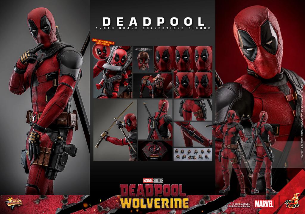 Hot Toys 1/6 MMS746 Deadpool Deadpool and Wolverine, Ophalen of Verzenden, Nieuw, Film, Actiefiguur of Pop