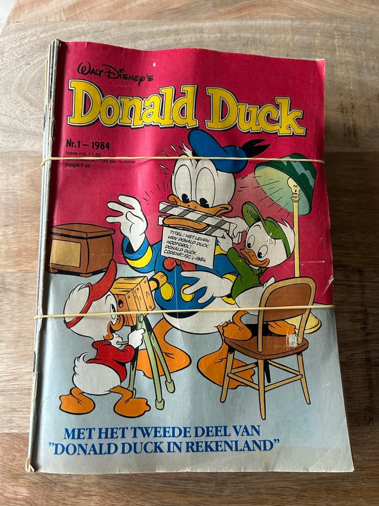 Complete jaargang Donald Duck 1984 - Nr. 1 t/m 52, Complete serie of reeks, Ophalen of Verzenden, Gelezen