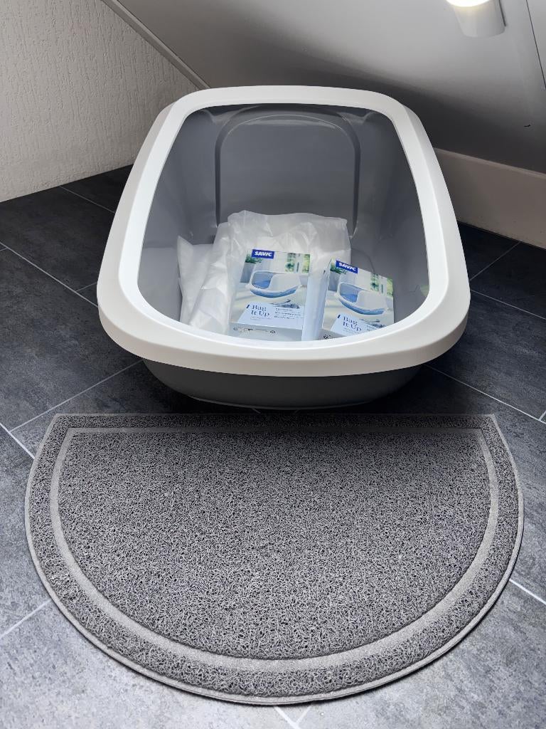 Savic Aseo Jumbo Kattenbak + Accessoires, Ophalen, Gebruikt, Open