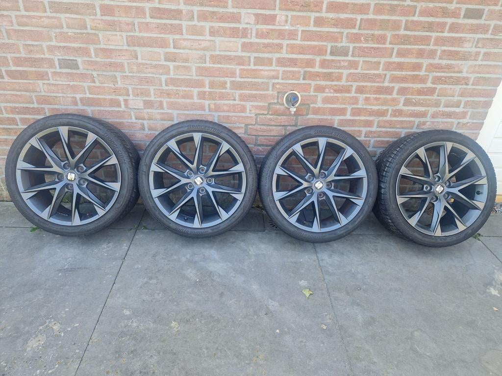🌞 Seat leon 5f 18 inch performance velgen 5x112 fr st cupra, Auto-onderdelen, Banden en Velgen, Ophalen, 18 inch, Gebruikt, Banden en Velgen