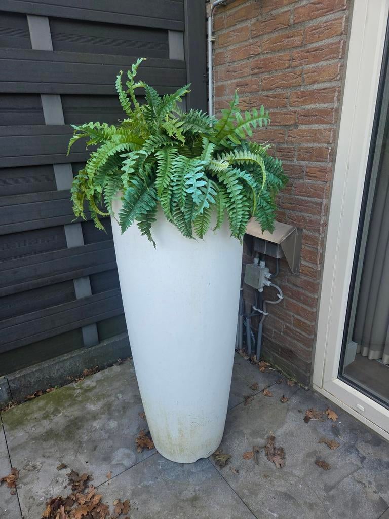 Plantenbak met nep planten, Ophalen, Buiten
