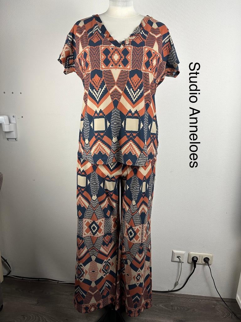 Studio Anneloes Broekpak  (mt: 42) 20,4/9466, Studio Anneloes, Blauw, Studio Anneloes, Maat 42/44 (L)