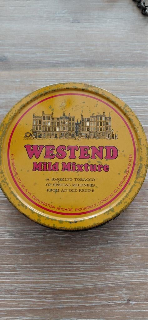 Vintage Westend Mild Mixture Tabaksblik, Verzamelen, Blikken, Ophalen of Verzenden