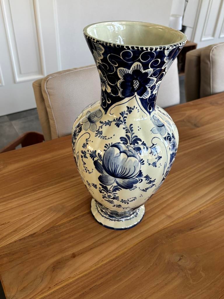 Grote delfs blauwe vaas, Antiek en Kunst, Ophalen