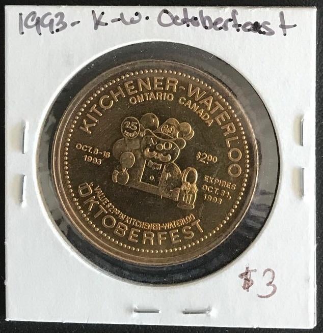 Canada - Ontario 1993 - Kitchener - Waterloo Oktoberfest, Verzenden, Noord-Amerika, Losse munt