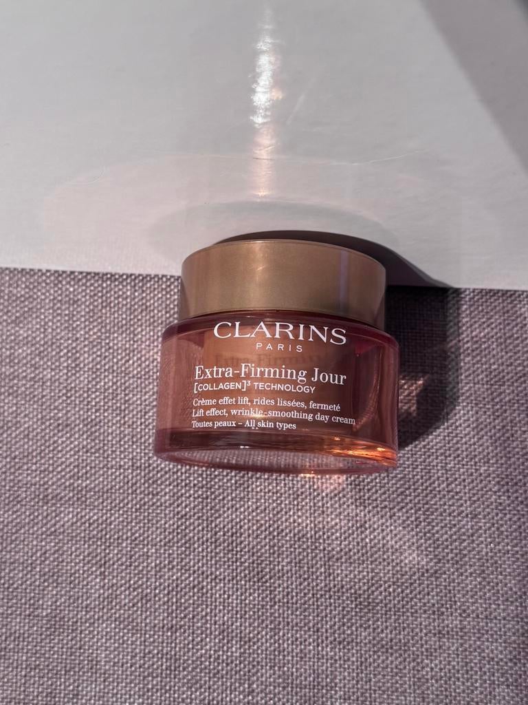 Clarins dagcreme Extra Firming Jour all skin types 50 ml, Verzenden, Nieuw, Gehele gezicht