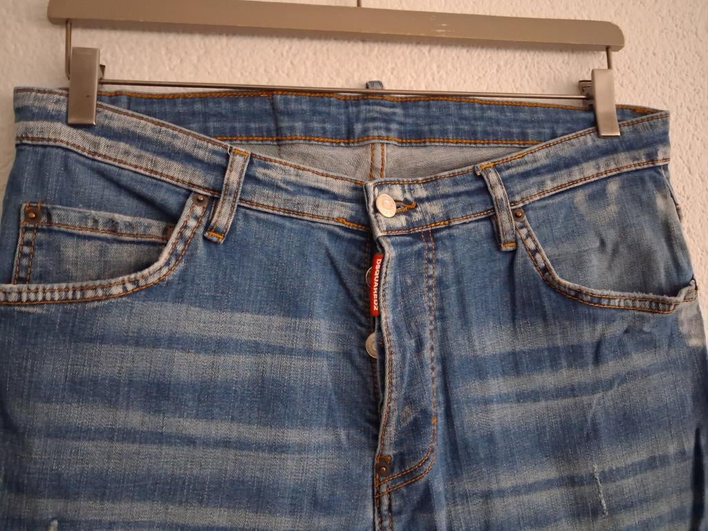 Dsquared2 spijkerbroek Maat  W34 L32, Ophalen of Verzenden, Blauw, W33 - W34 (confectie 48/50)
