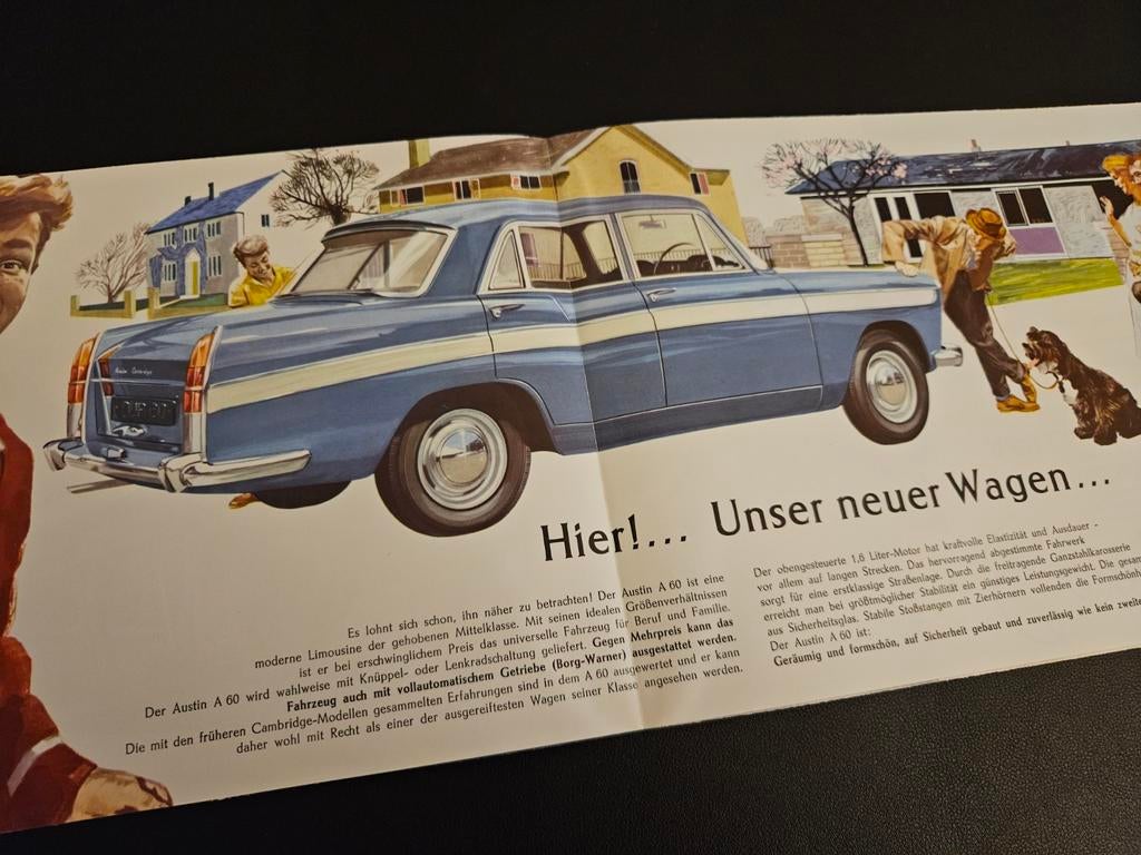 Brochure Austin A60 Cambridge, Ophalen of Verzenden, Zo goed als nieuw, Overige merken