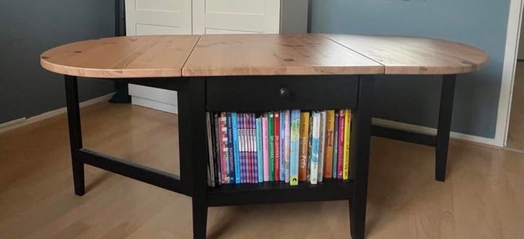Inklapbare salontafel IKEA, Ophalen, Gebruikt, 100 tot 150 cm, 50 tot 100 cm