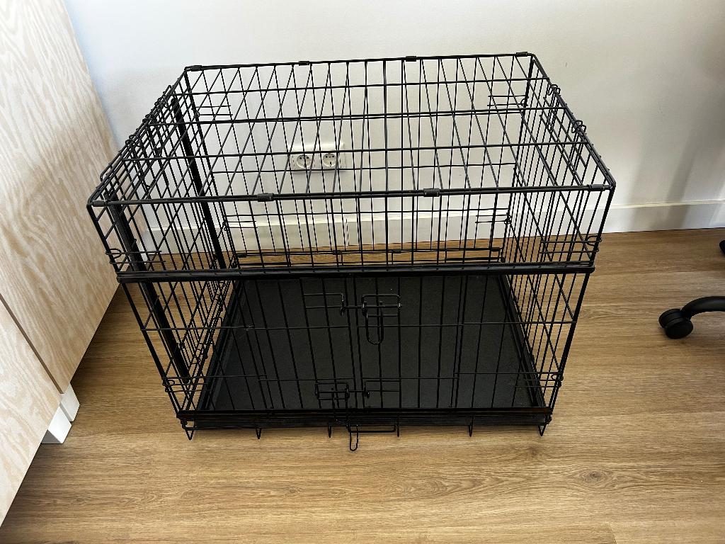 Bench met schuifdeuren Adori 76x60x54, Dieren en Toebehoren, Hondenbenches, Ophalen, Zo goed als nieuw