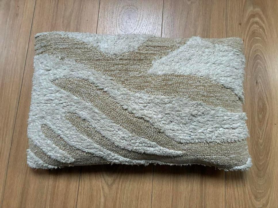 HK Living sierkussen, Huis en Inrichting, Woonaccessoires | Kussens, Ophalen, Gebruikt, Beige, Rechthoekig