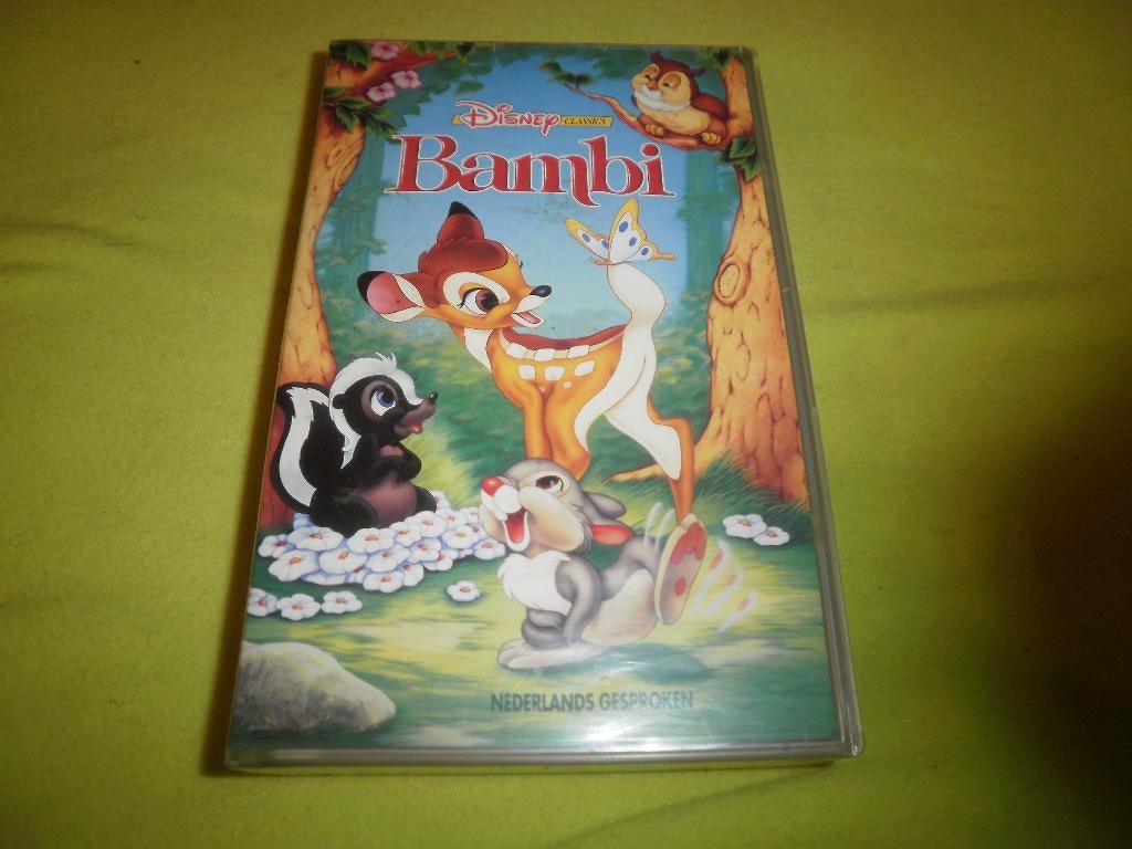 BAMBI! Mooie Disney Tekenfilm Op VIDEO!, Cd's en Dvd's, VHS | Kinderen en Jeugd, Tekenfilm, Alle leeftijden, Kinderprogramma's en -films