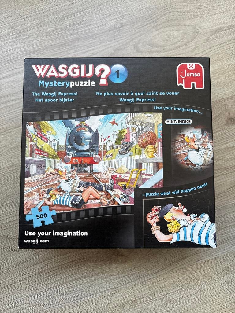 Wasgij Mystery 1: The Wasgij Express! (500 stukjes), Ophalen of Verzenden, 500 t/m 1500 stukjes, Gebruikt, Legpuzzel