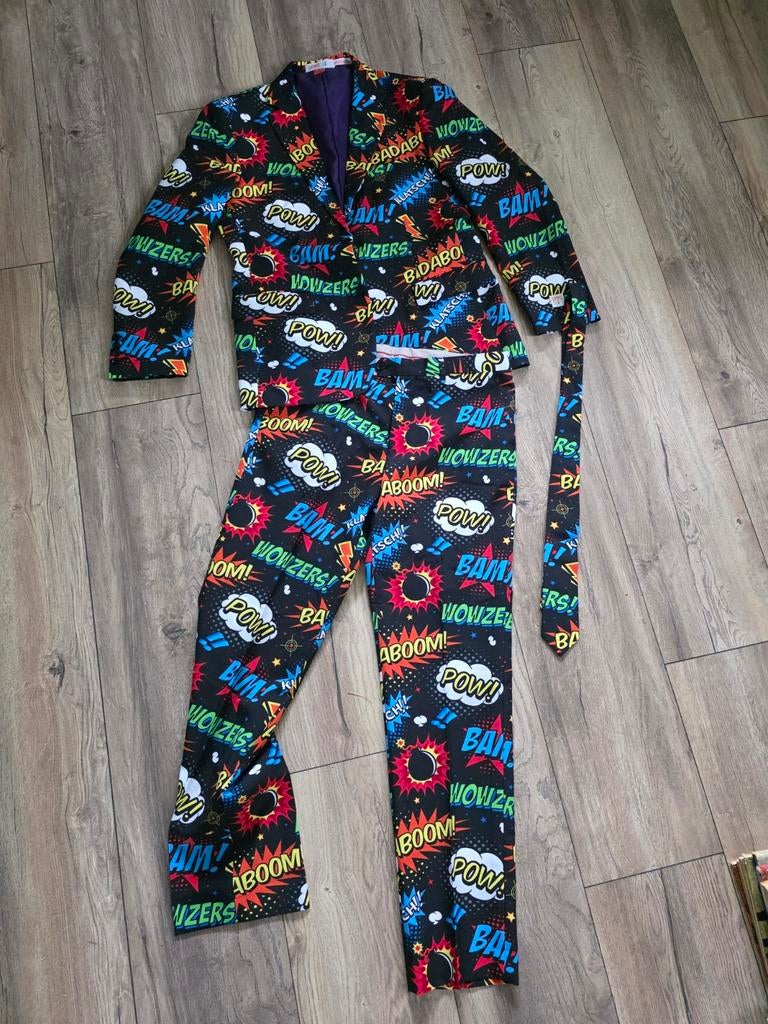 Opposuits Carnavalskostuum Maat 54 - Comic Strip, Kleding | Heren, Carnavalskleding en Feestkleding, Maat 52/54 (L), Carnaval