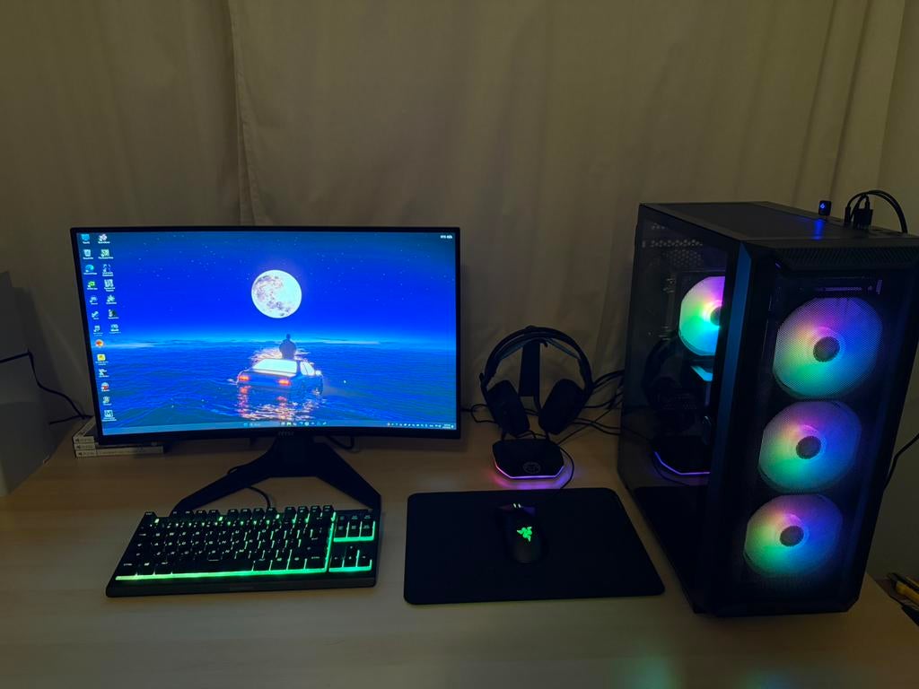 Compleet gaming setup, Computers en Software, Desktop Pc's, Ophalen, Zo goed als nieuw, Gaming, SSD