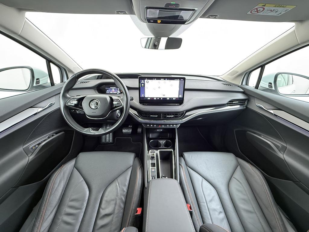 Skoda Enyaq iV 80 Leer+Elek.Stoel+Memory Adap.Cruise Head-Up, Achterwielaandrijving, Gebruikt, Zwart, 82 kWh