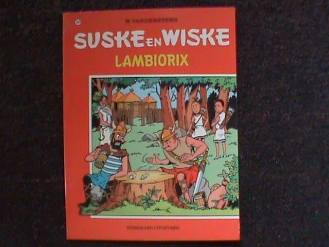 Suske en Wiske Lambiorix 1e druk 1973 met sticker, Eén stripboek, Ophalen of Verzenden, Zo goed als nieuw