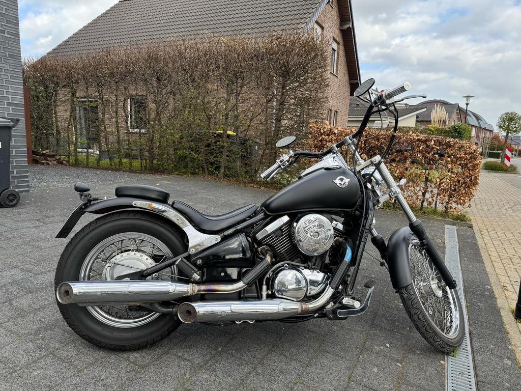 Kawasaki VN 800 Classic Chopper - Zwart, Goede Staat, Motoren, Motoren | Kawasaki, 2 cilinders, Chopper, Particulier, Minimaal motorrijbewijs A2