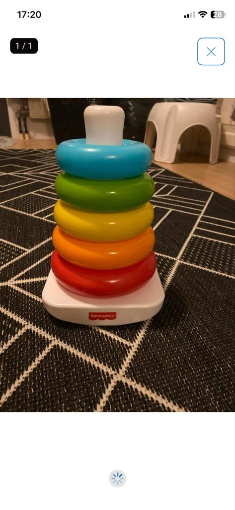 Fisher-Price Stapeltoren met Ringen, Ophalen of Verzenden, Gebruikt, Overige typen
