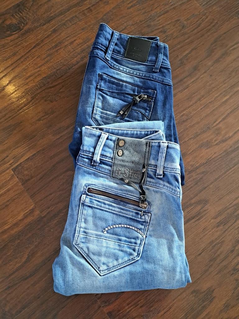 2 G-Star spijkerbroeken, Ophalen of Verzenden, Zo goed als nieuw, Blauw, W27 (confectie 34) of kleiner