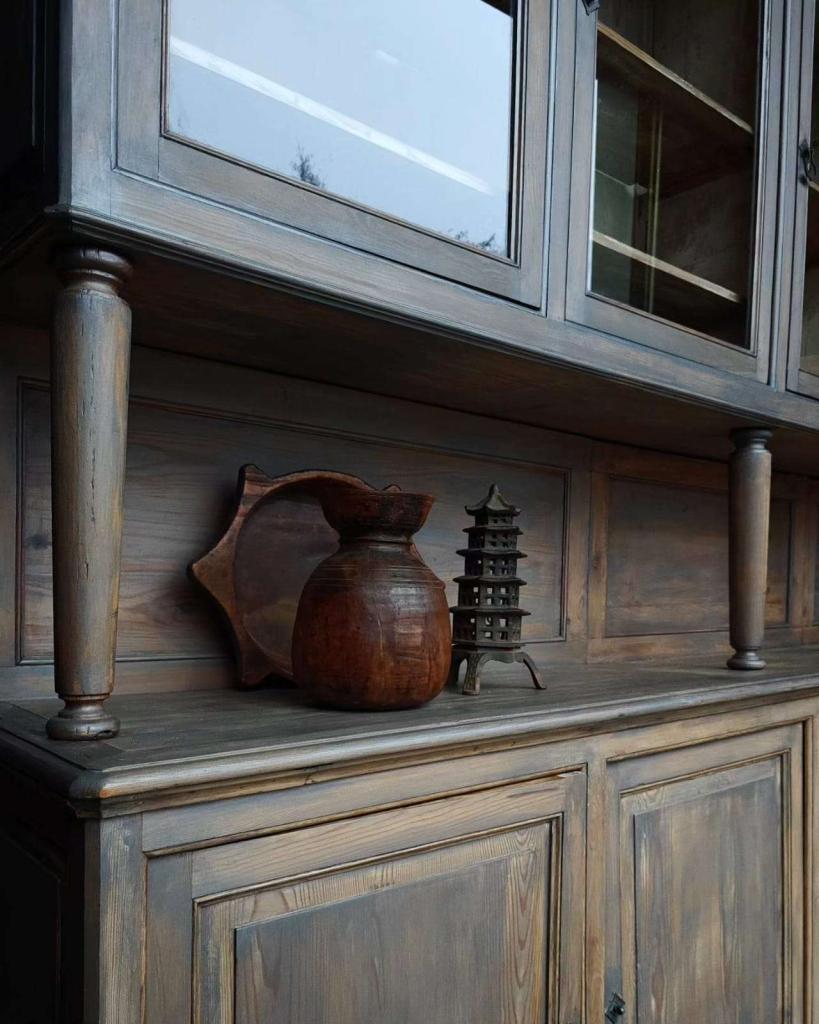 Prachtige antieke buffetkast | Oud grenen 354cm breed #2431, Ophalen of Verzenden