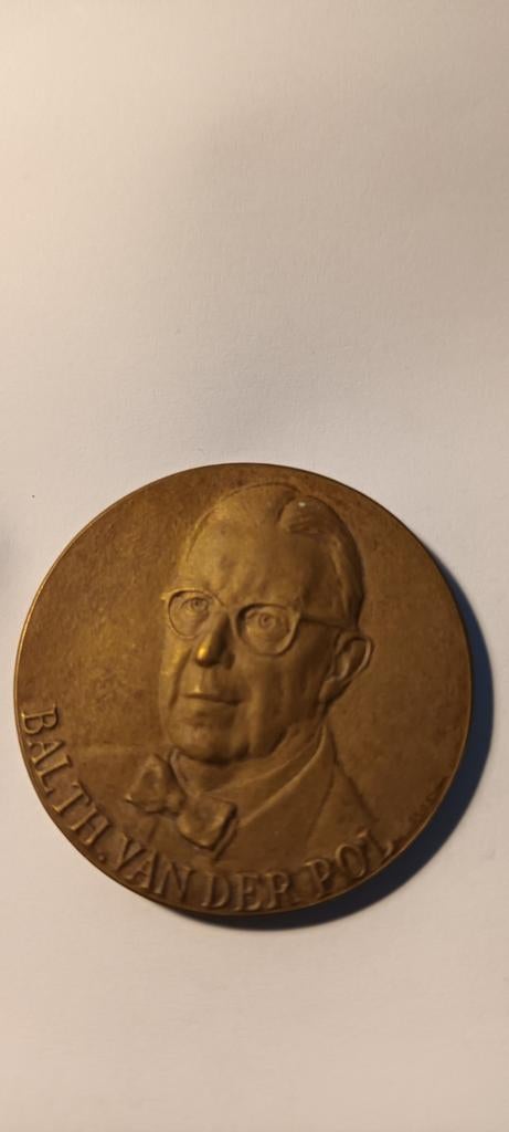Balth. van der Pol Medaille - Radio Wetenschap, Postzegels en Munten, Munten | Nederland, Ophalen of Verzenden, Koningin Beatrix