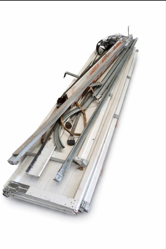 Overheaddeur garage met Hormann ProMatic motor, Doe-het-zelf en Verbouw, Deuren en Horren, Gebruikt, Garagedeur, 215 cm of meer