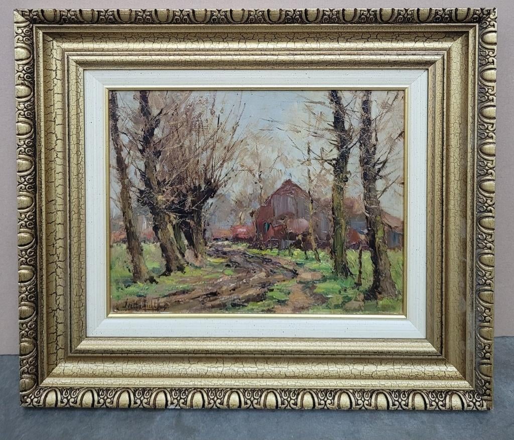 Yvette LICHTFUS, veldweg naar de hoeve, Ophalen of Verzenden