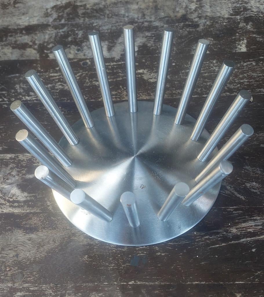 Fruitschaal zack stiletto fruitmand rvs zack design, Ophalen of Verzenden, Rond, Overige materialen